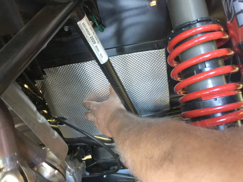 Enjoy a cooler, comfortable ride on your next powersports adventure with a new Heat Control & Dirt Deflector Kit (part # 902111) from Design Engineering Powersports.