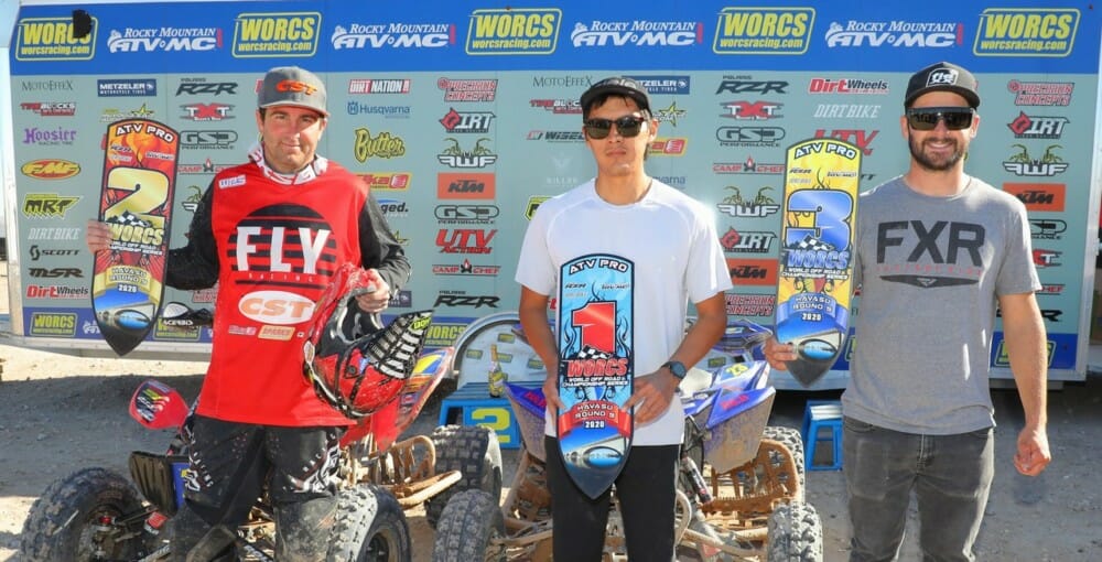 Pro ATV podium at WORCS round 9