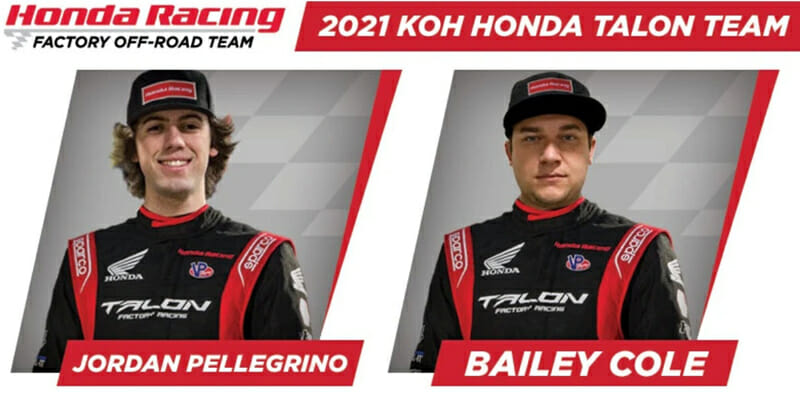 Honda Announces 2021 Off-Road Racing Team