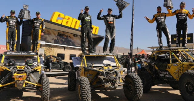 2021 Can-Am UTV King of the Hammers podium