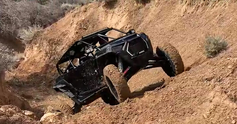 Polaris RZR XP4 utilizing the HCR Mid-Travel Suspension kit